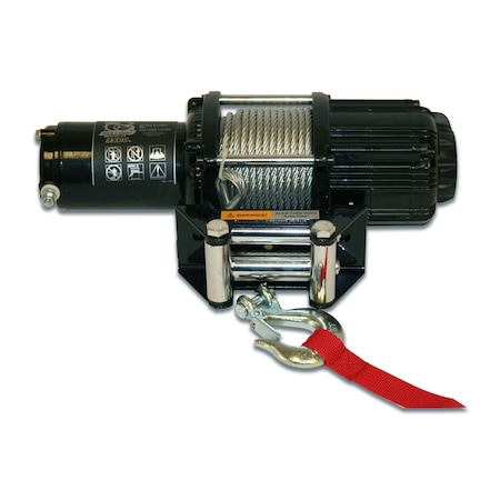 Bulldog Winch 3500lb ATV/UTV Winch, Two Switches, Mnt Chnl, Rlr Frld 15005
